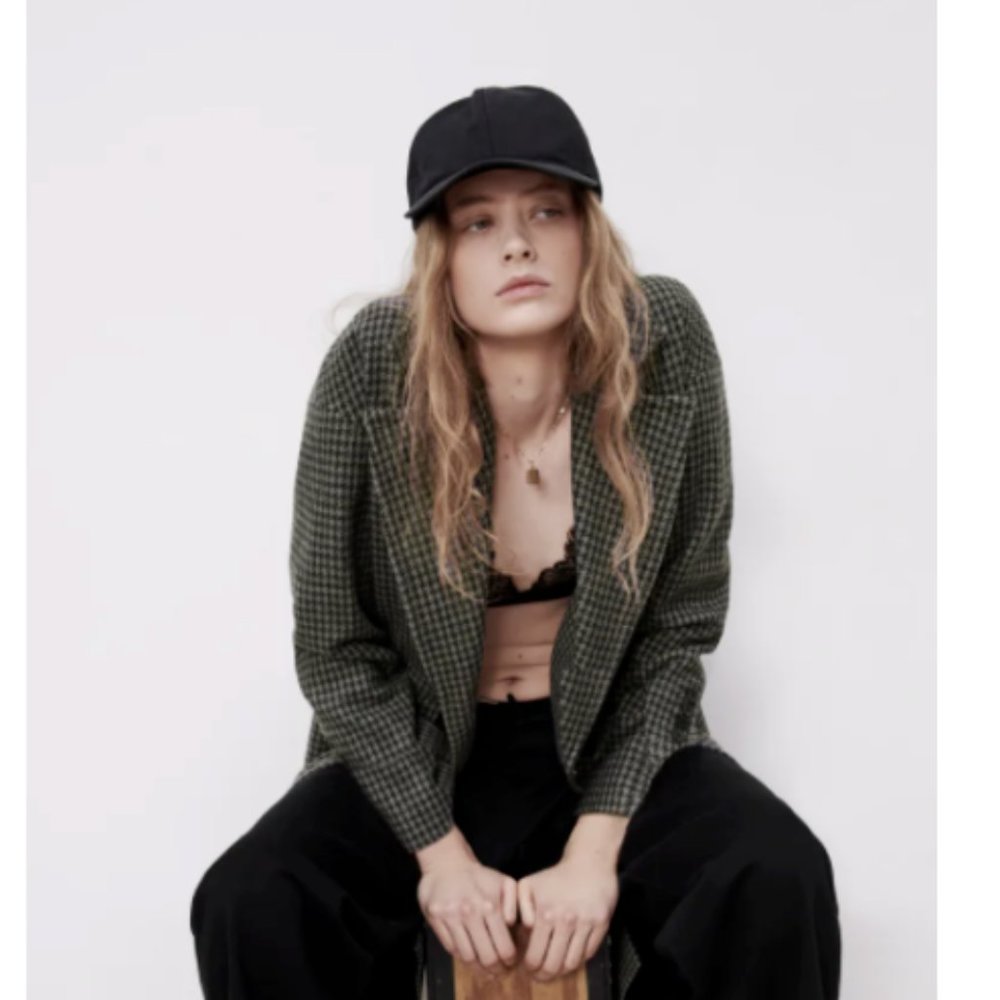 ZARA NWT WOMEN WOOL BLEND OVERSIZED LONG COAT - Picture 5 of 11